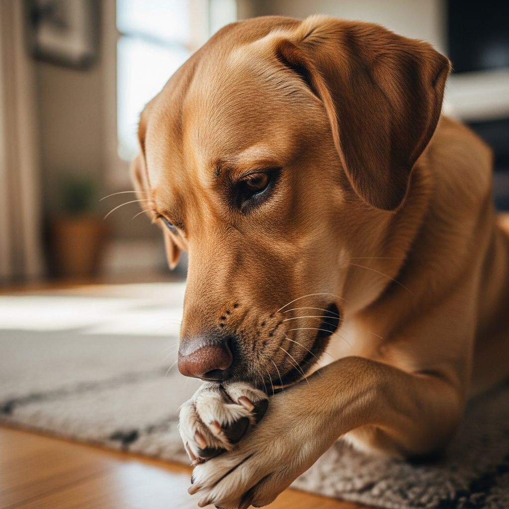 Discover why your dog chews its paws and nails, from allergies to anxiety, and learn effective solutions to stop this worrying habit.