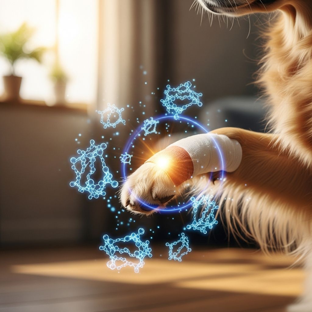 Discover how targeted enzyme supplements accelerate tissue repair, reduce inflammation, and speed recovery from injuries in dogs of all ages.