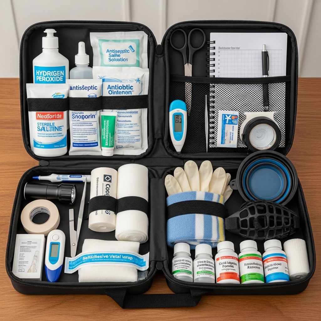Build your own comprehensive dog first aid kit with must-have items to handle emergencies confidently and keep your pet safe anytime, anywhere.