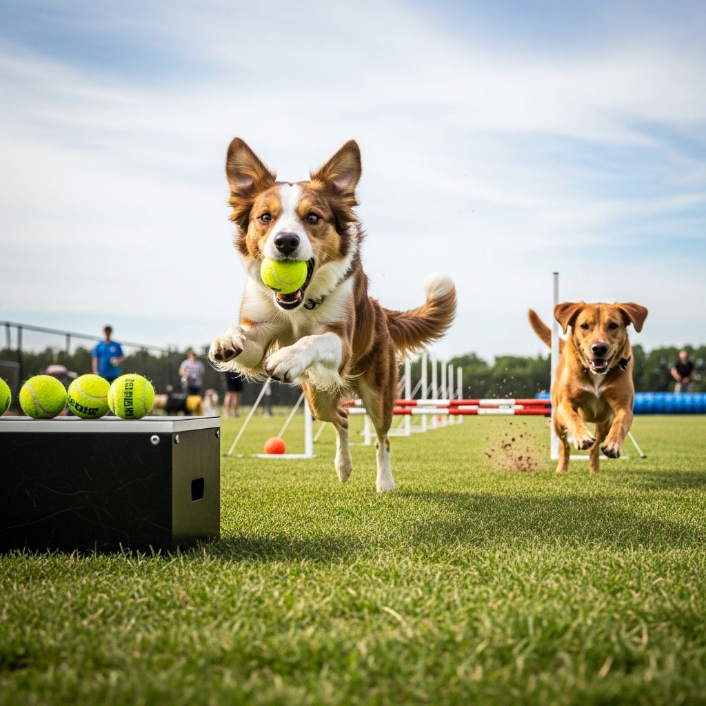 Flyball Racing for Dogs Discover the high-speed thrill of flyball, the ultimate team sport that unleashes your dog's energy, builds skills, and strengthens bonds through relay races over hurdles.