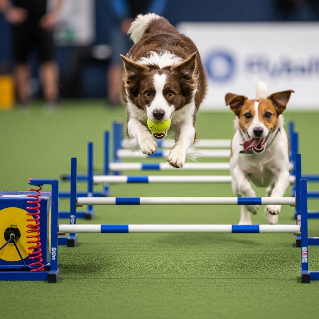 Discover how flyball combines speed, agility, and teamwork in competitive dog racing.