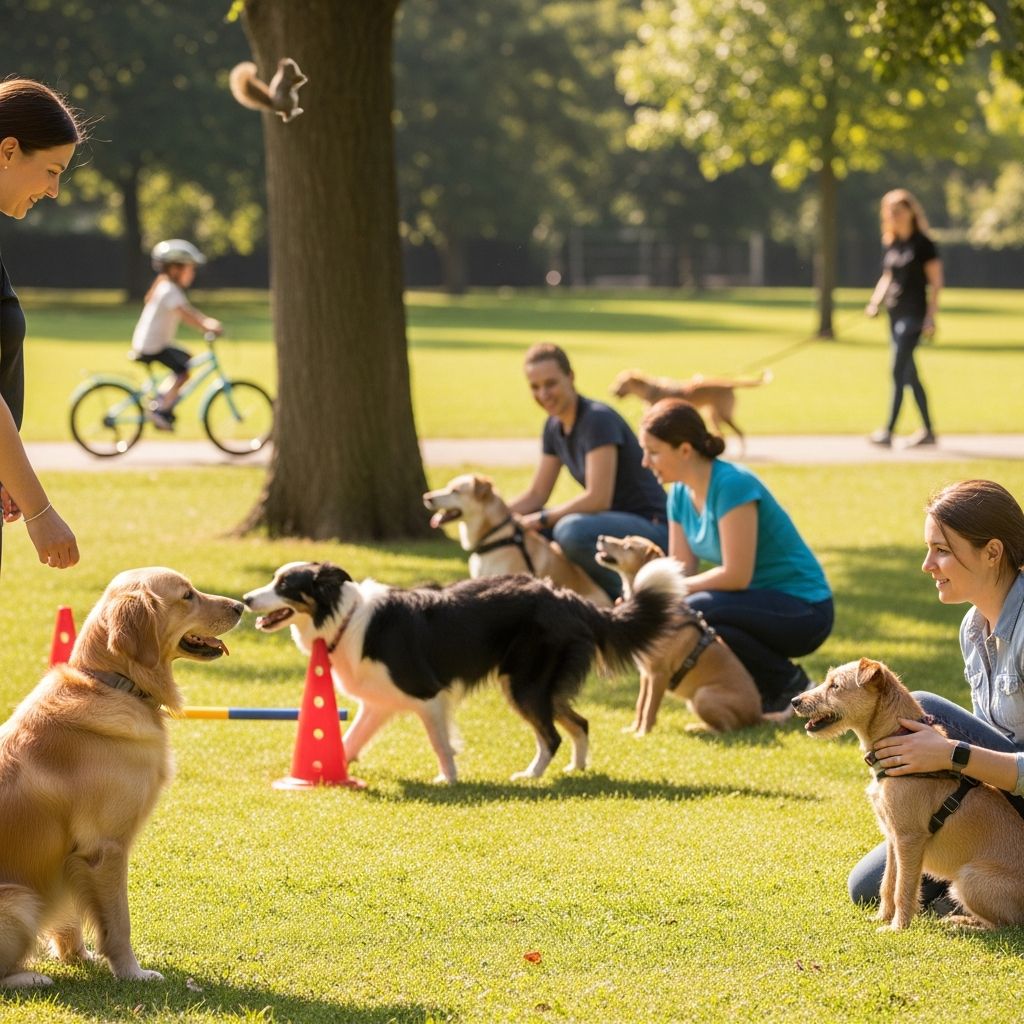 Group Dog Classes: Thriving Amid Distractions Discover strategies to help your dog succeed in group training sessions despite common environmental and social hurdles.