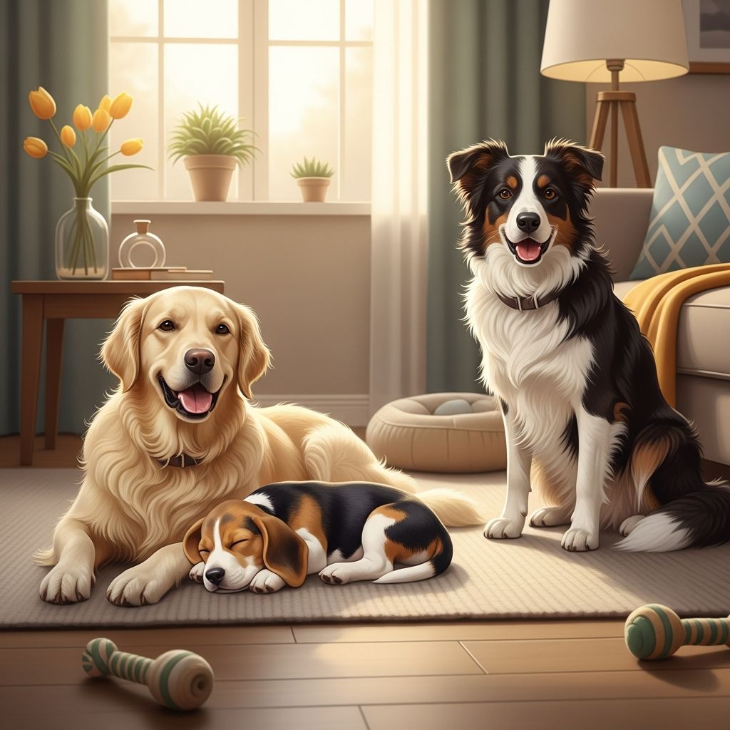 Harmony in Multi-Generational Dog Homes Discover strategies for thriving multi-dog households with dogs of varying ages, balancing energy levels and fostering peaceful coexistence.