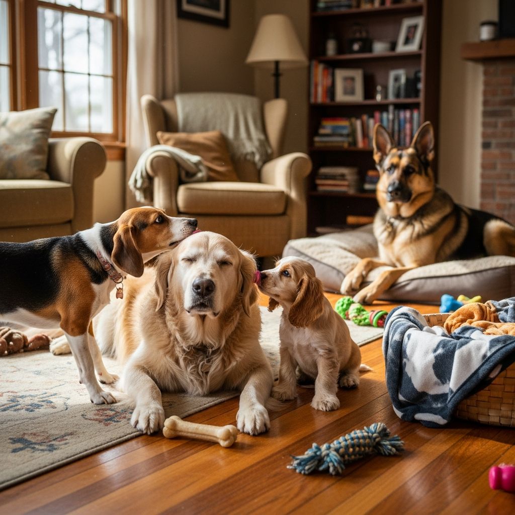 Harmony in Multi-Generational Dog Homes Discover strategies for thriving households with senior and young dogs, balancing energy levels and fostering peaceful coexistence.