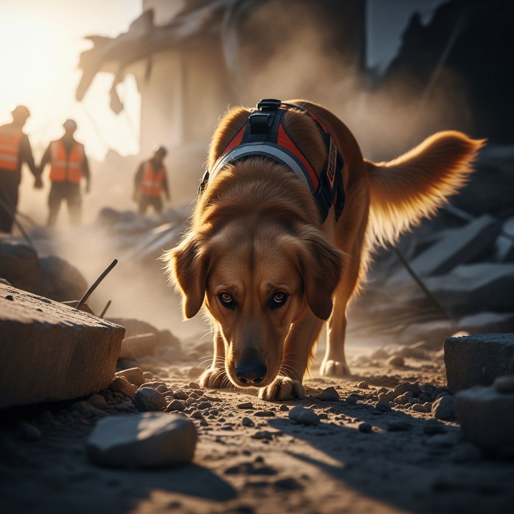 Heroic Search Dogs: Lifesavers in Action Discover how extraordinary canines and their handlers train rigorously to locate missing people in disasters, wilderness, and urban crises, saving countless lives.