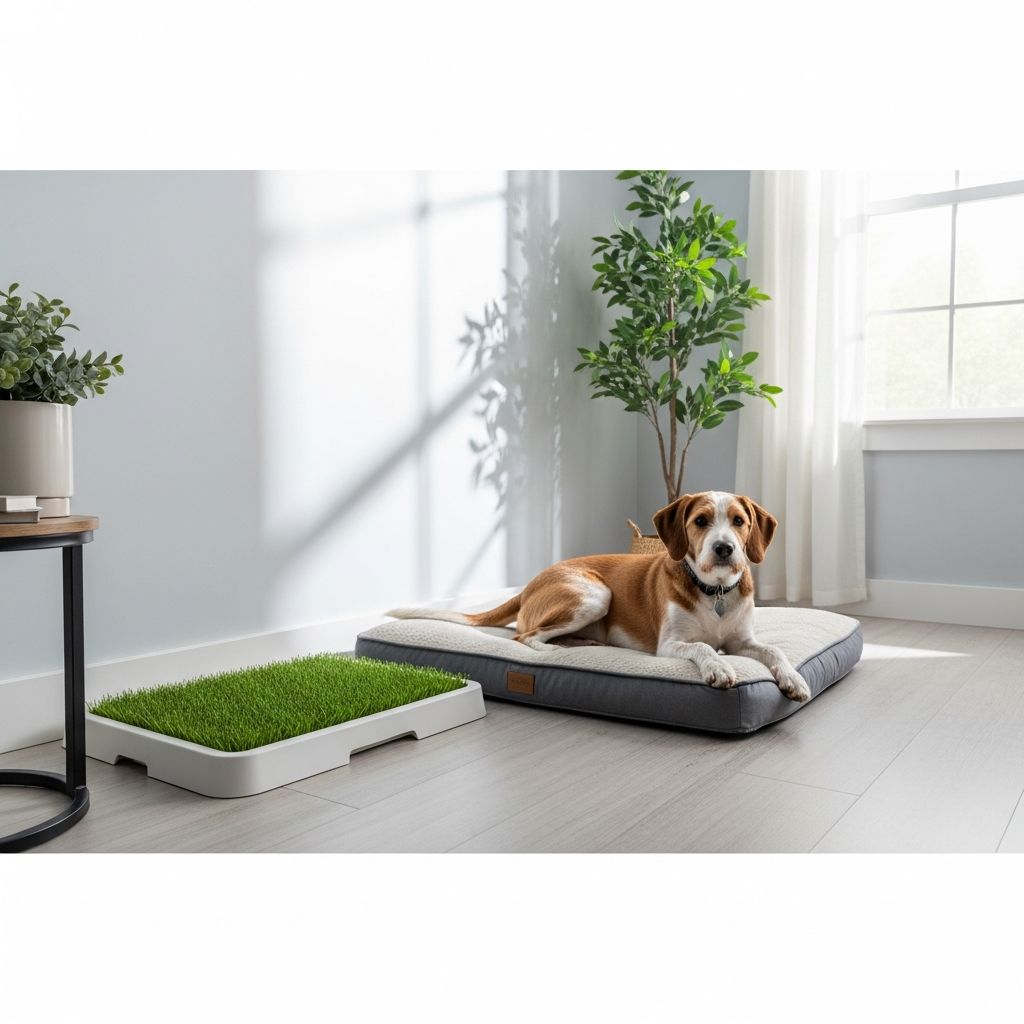 Indoor Potty Solutions for Dogs Left Home Alone Discover practical indoor and patio litter box options to help your dog stay comfortable and clean when you're away from home.