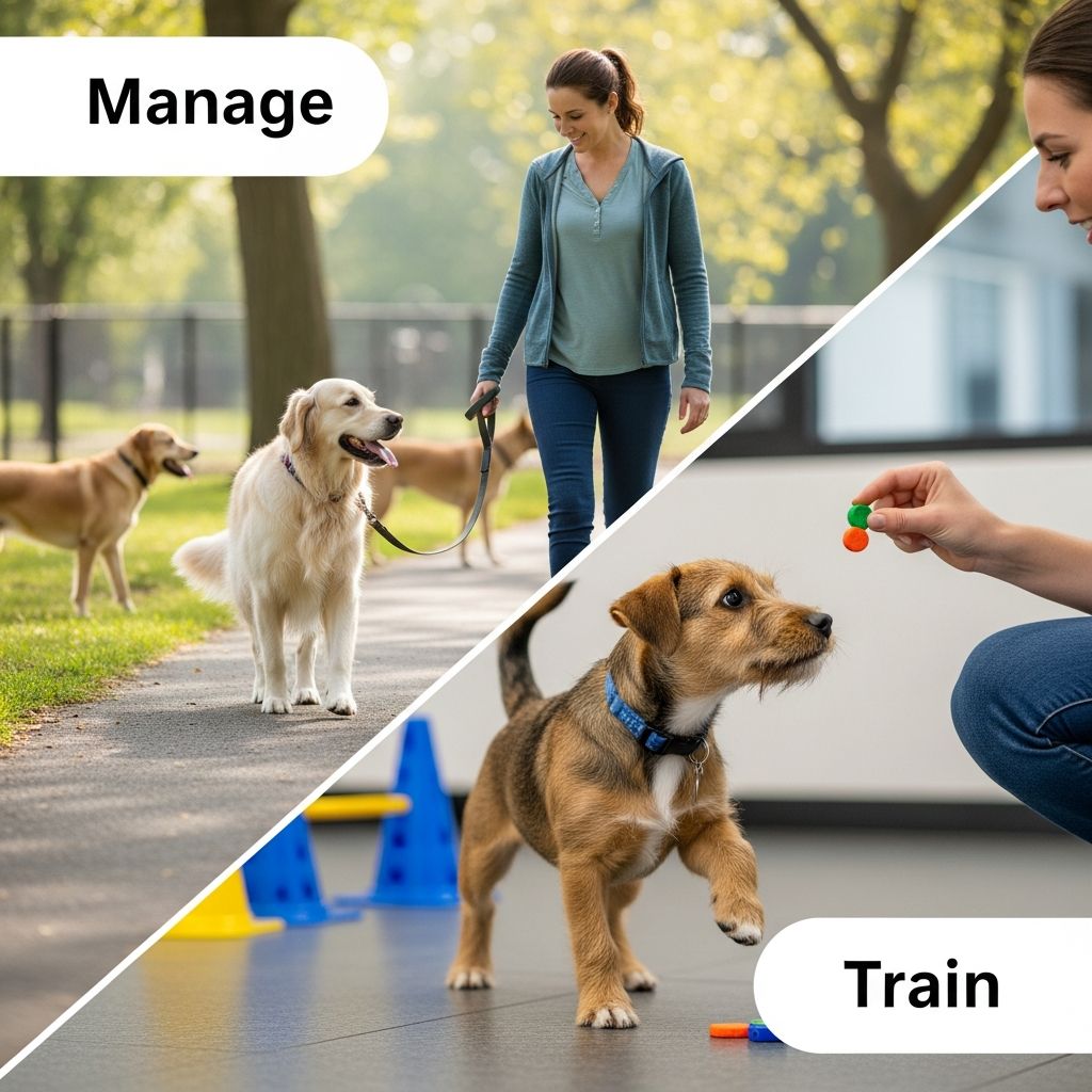 Discover when to manage your dog's challenging behaviors and when targeted training can create lasting change for a harmonious home.