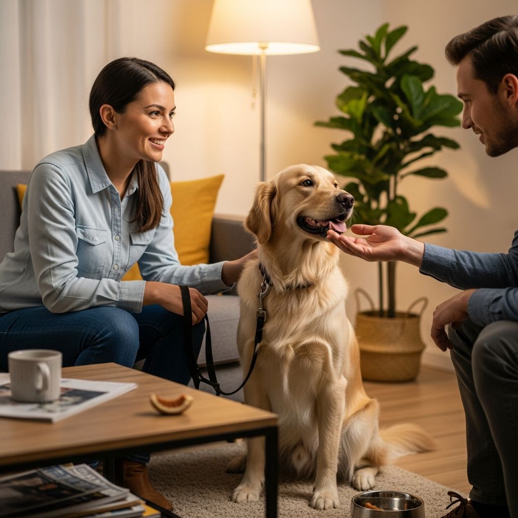 Practical strategies to ensure your dog stays calm and well-behaved when guests arrive at your home.