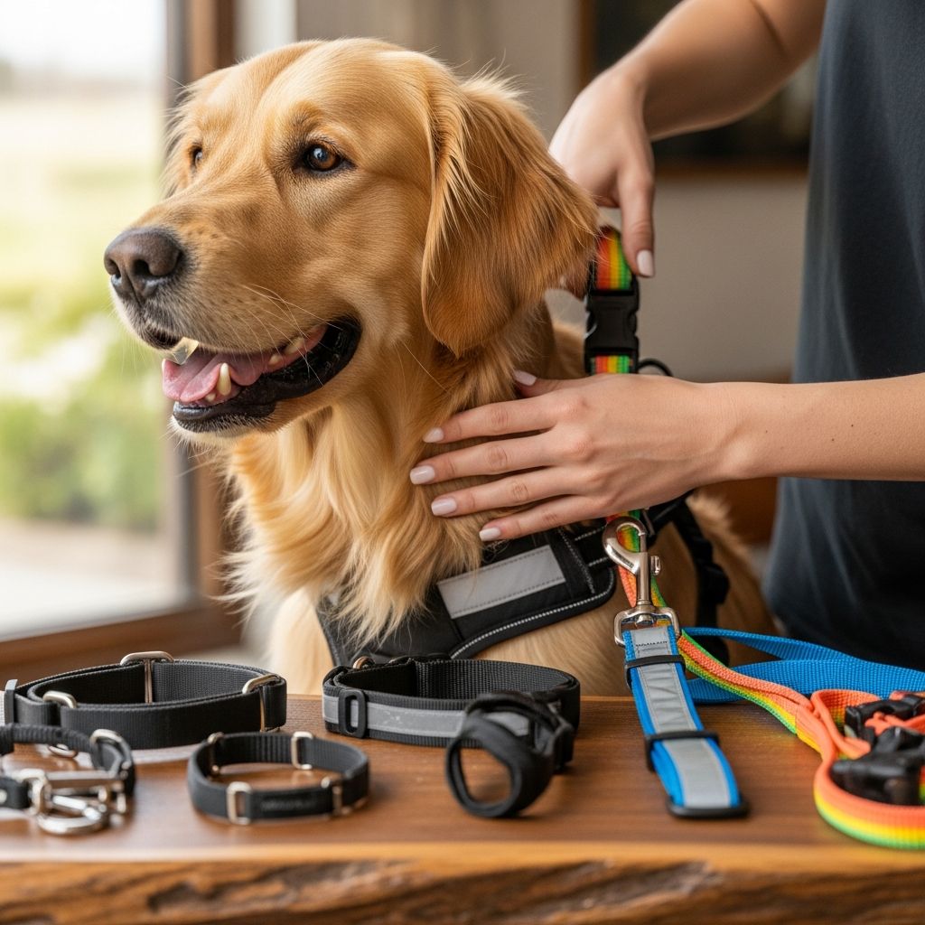 Expert techniques for safely fitting harnesses, jackets, coats, and anxiety wraps to keep your dog comfortable and secure on every outing.