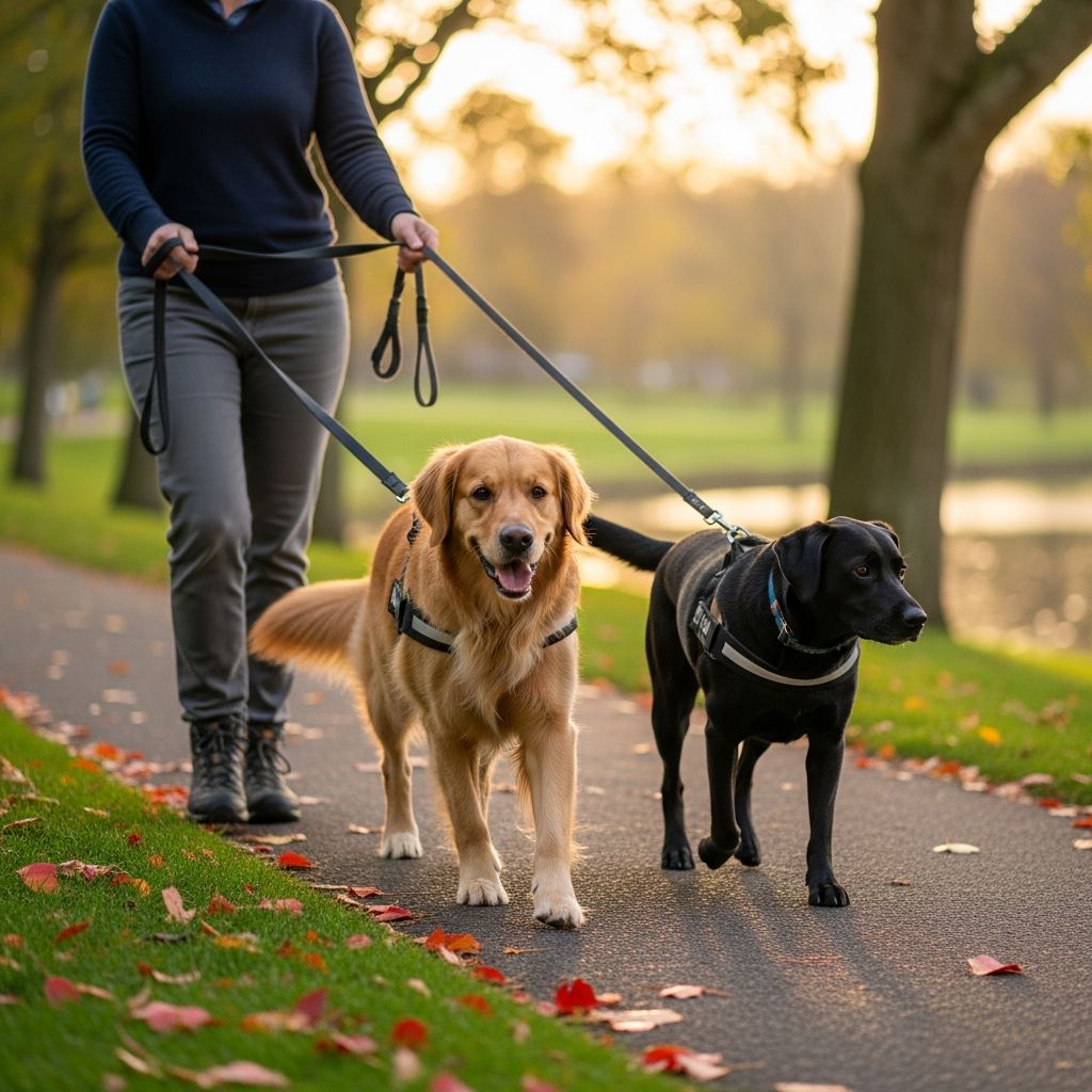 Discover proven strategies to confidently handle two dogs on one leash, turning chaotic outings into smooth, enjoyable adventures for you and your pups.