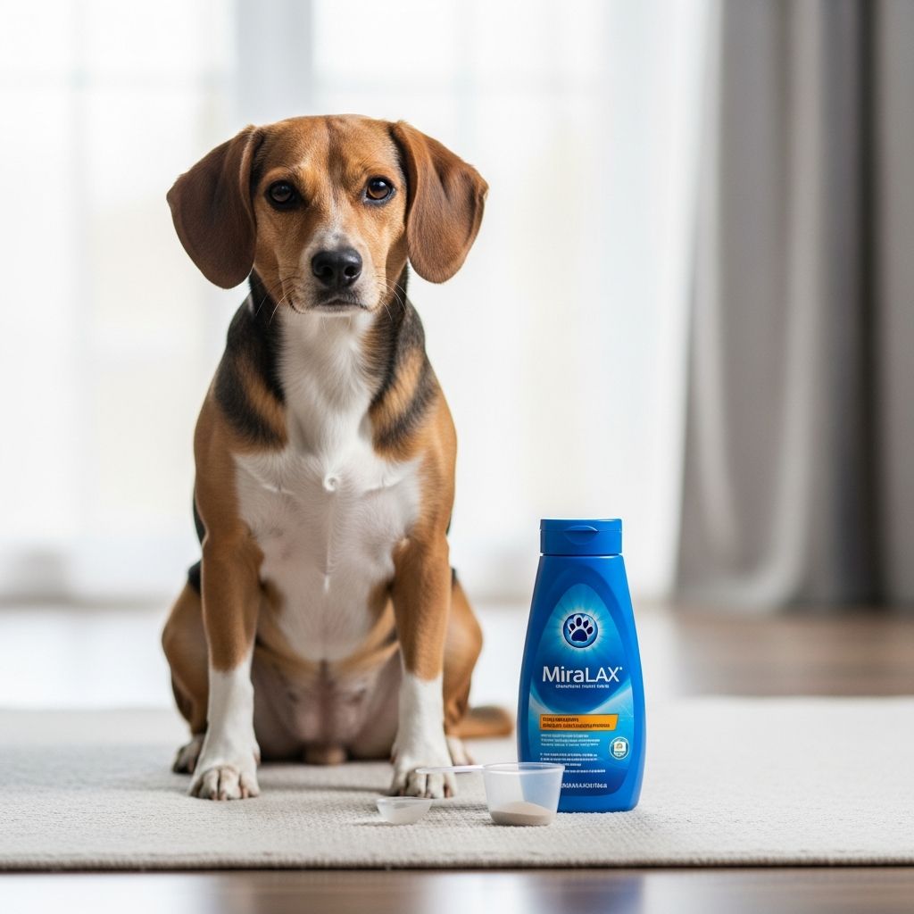 Discover if MiraLAX is safe for your dog, proper dosing, potential risks, and natural alternatives for effective constipation relief.
