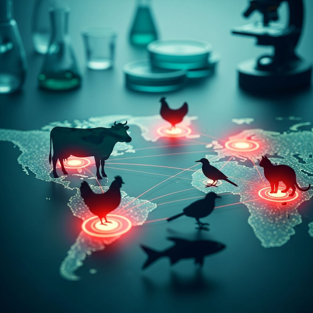 Modern Epidemics in Animal Health Exploring rising infectious diseases in pets and livestock, their zoonotic risks, and urgent needs for better surveillance and prevention strategies.
