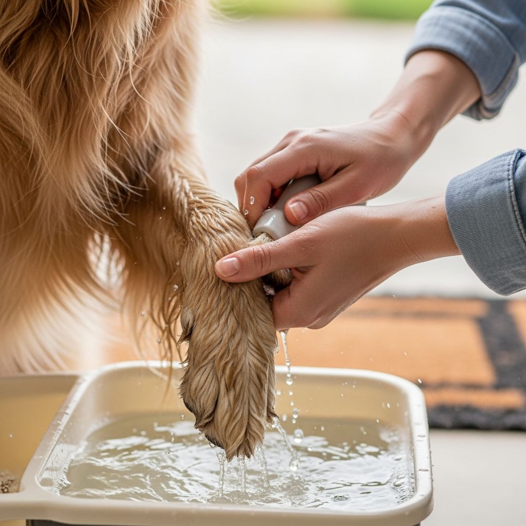 Discover efficient methods to keep your dog's paws clean and your home mud-free.
