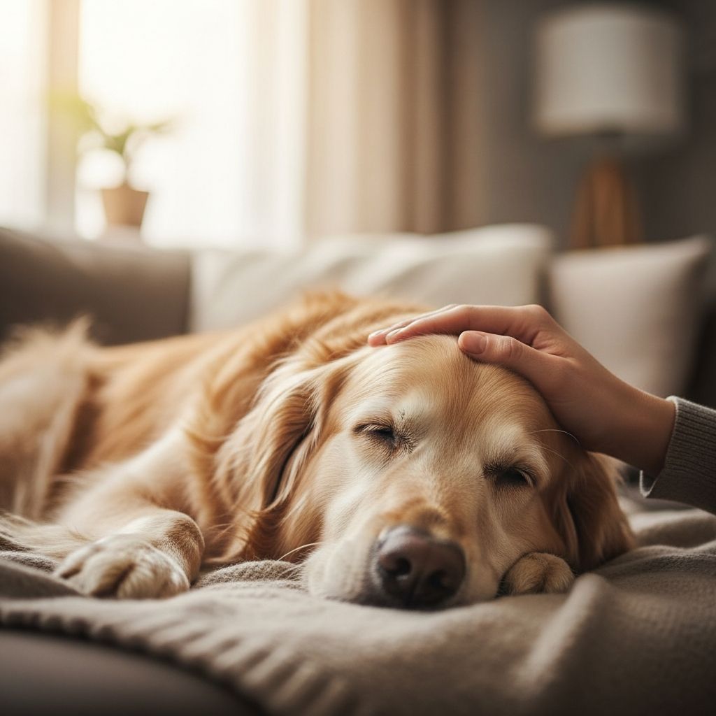 Compassionate guidance for pet owners facing the heartbreaking decision of their dog's end-of-life care and farewell.