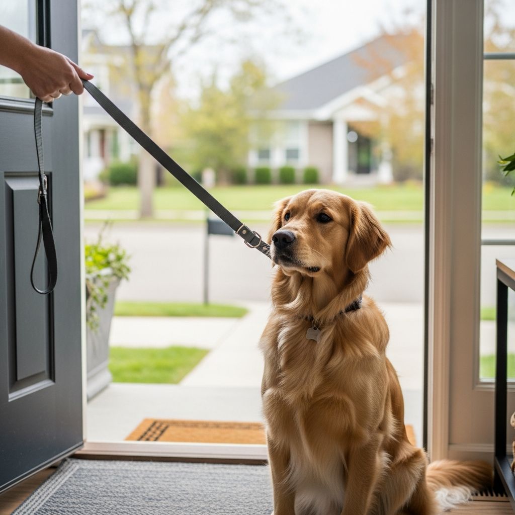 Master proven techniques to stop your dog from bolting through open doors and ensure their safety.
