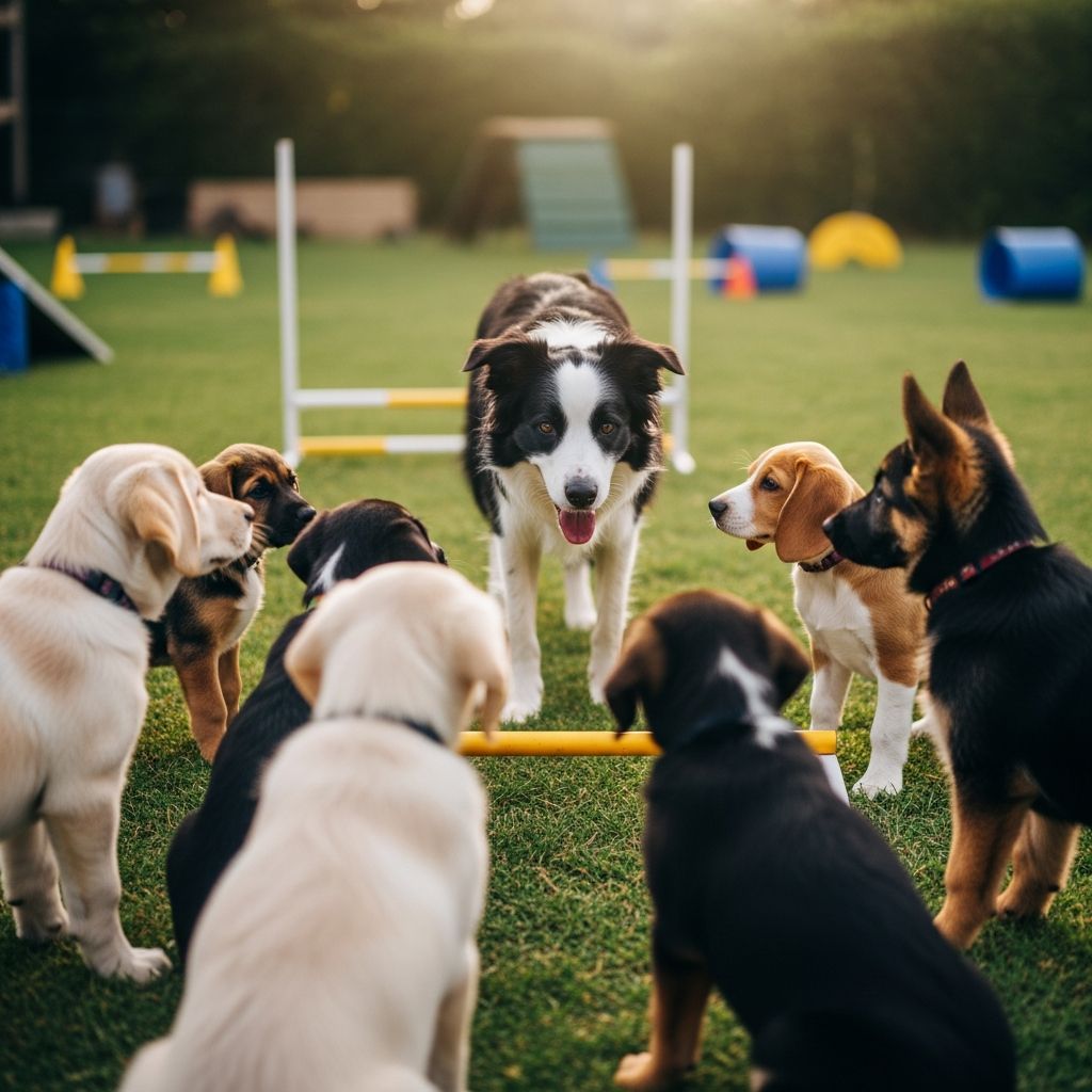 Puppies Thrive by Watching Expert Canines Discover how young dogs rapidly pick up essential skills and manners by observing and imitating well-trained adult dogs in everyday settings.