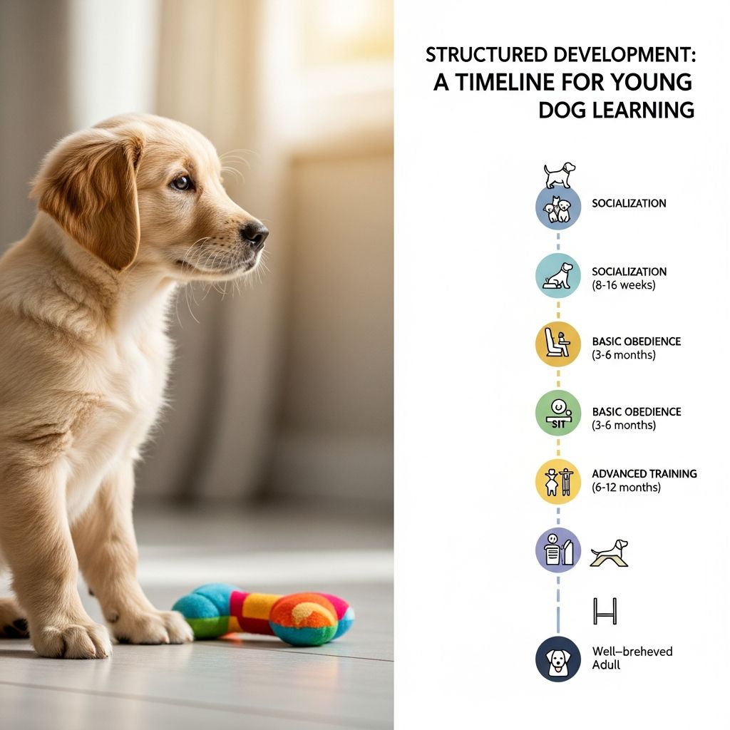 Structured Development: A Timeline for Young Dog Learning Master the essential milestones and activities that support healthy puppy growth