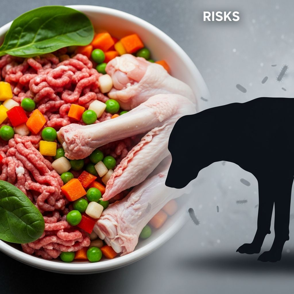 Explore the potential advantages and serious health concerns of feeding dogs raw food diets, backed by expert insights.