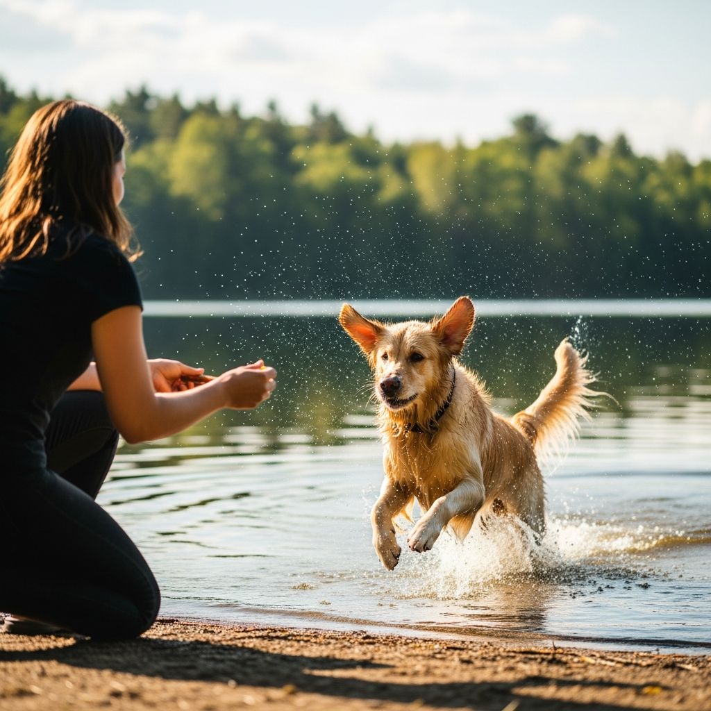 Learn why reliable recall is essential for your dog's aquatic adventures and safety