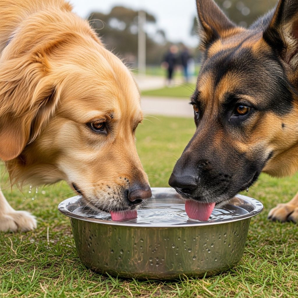 Risks of Shared Water Bowls for Dogs Discover the hidden health threats in public dog water bowls and learn safe hydration strategies for your pet.