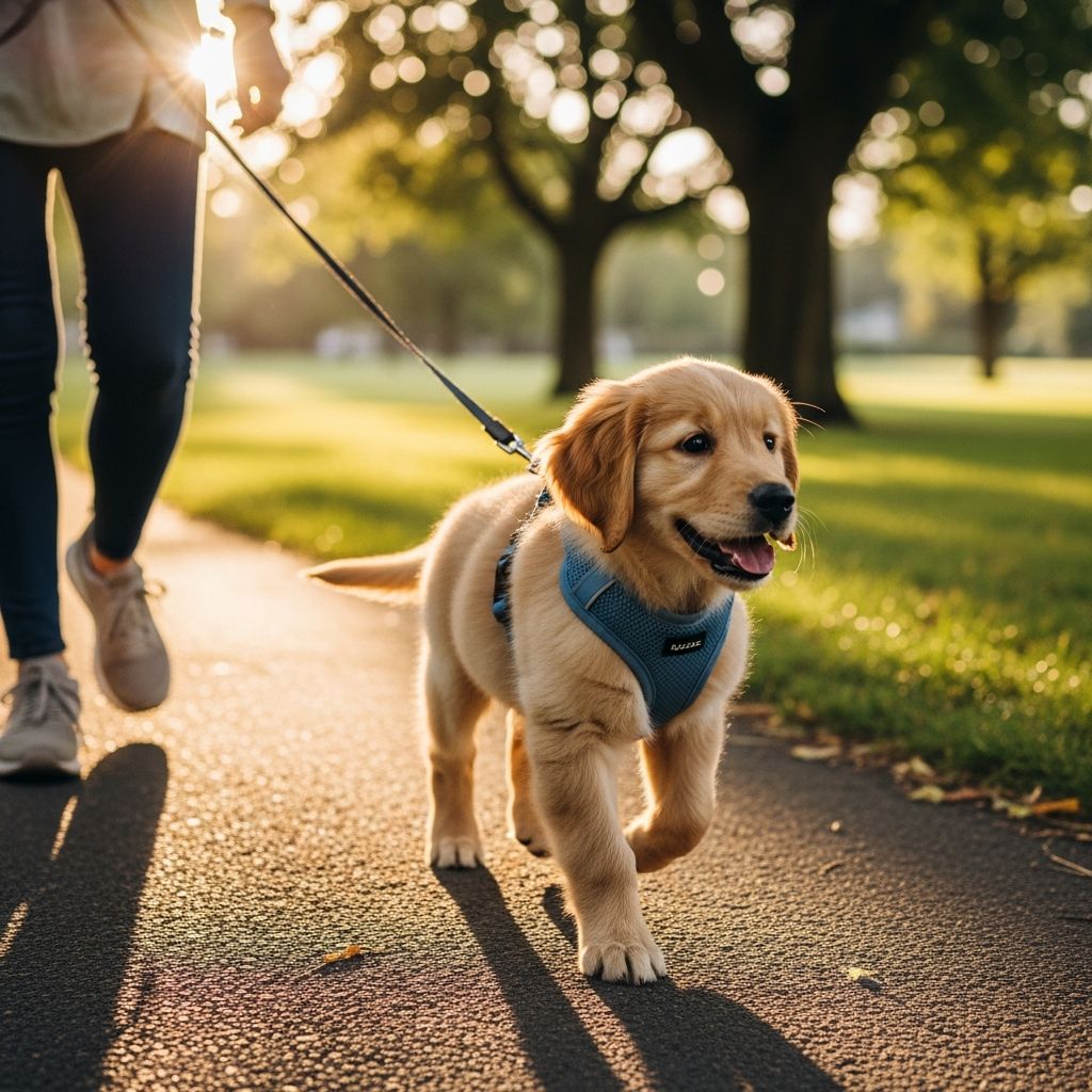 Discover age-appropriate walking guidelines for puppies to support healthy growth and prevent joint damage.