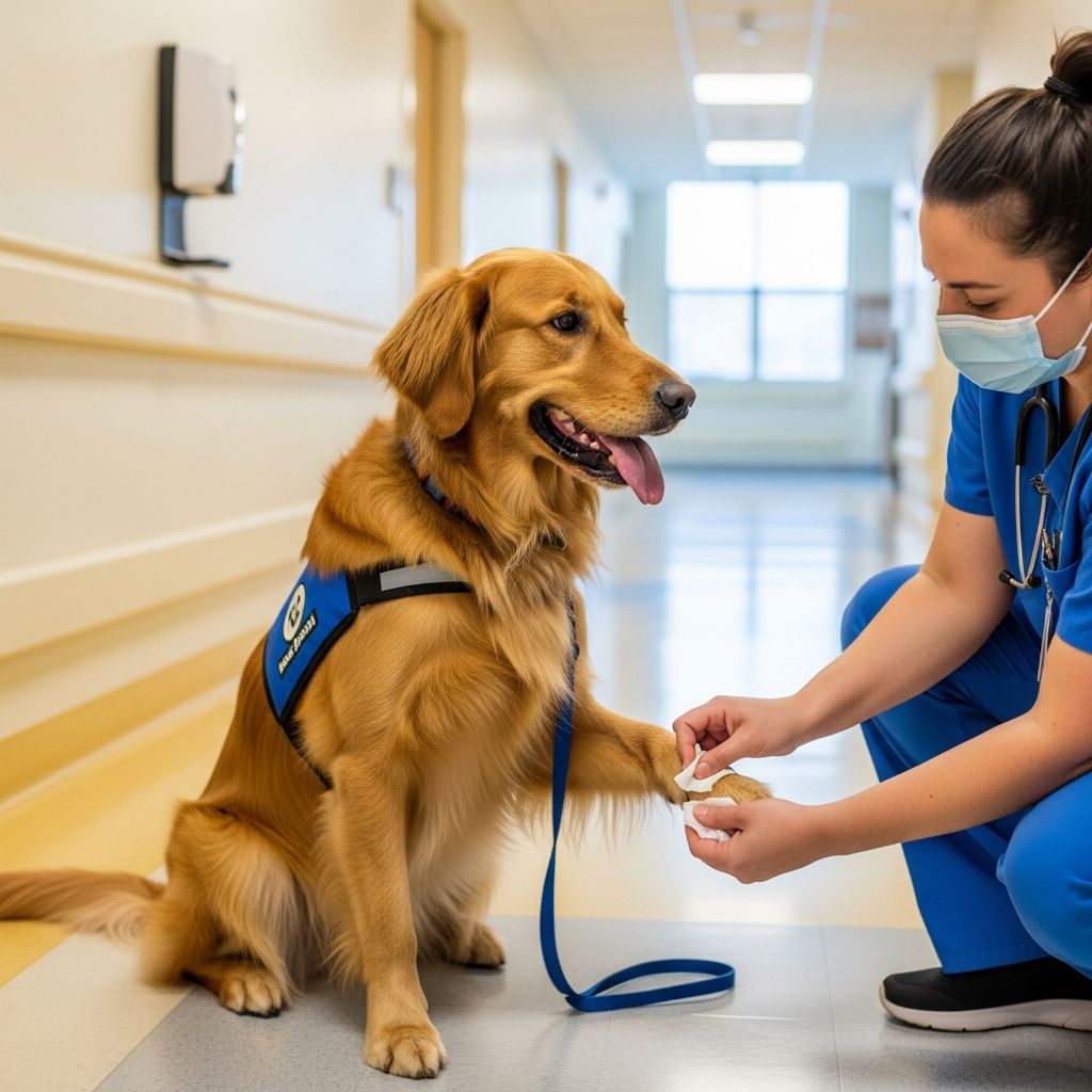 Safeguarding Therapy Dogs from MRSA in Healthcare Settings Discover proven strategies to minimize MRSA risks for therapy dogs in hospitals while preserving their vital emotional support role for patients.
