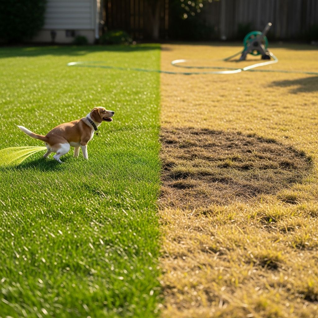 Saving Your Lawn from Dog Urine Damage Discover proven strategies to protect your grass from pet urine spots and restore a healthy, vibrant yard for you and your dog.