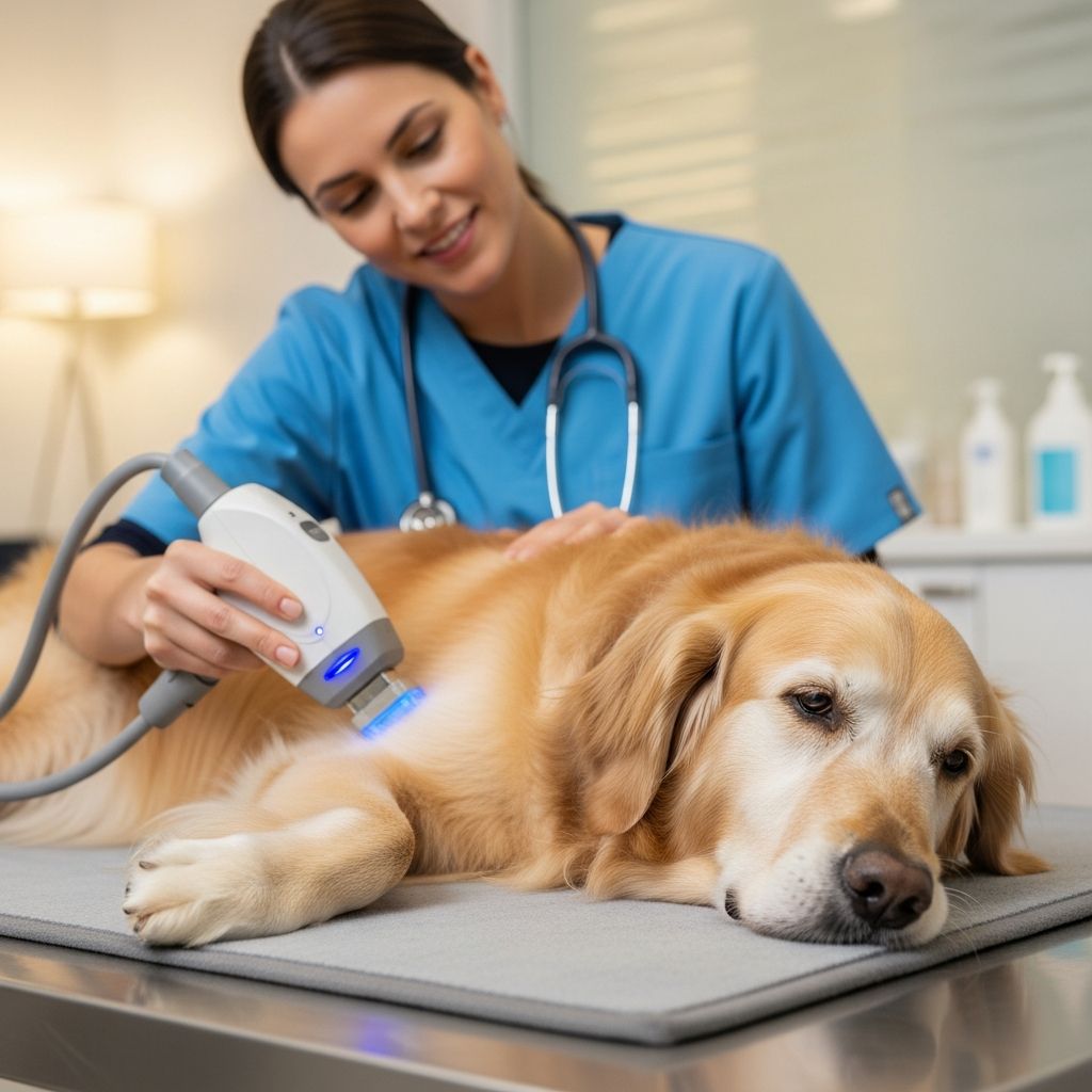 Discover how non-invasive shockwave therapy transforms lives of dogs with arthritis by promoting healing and reducing pain without drugs or surgery.