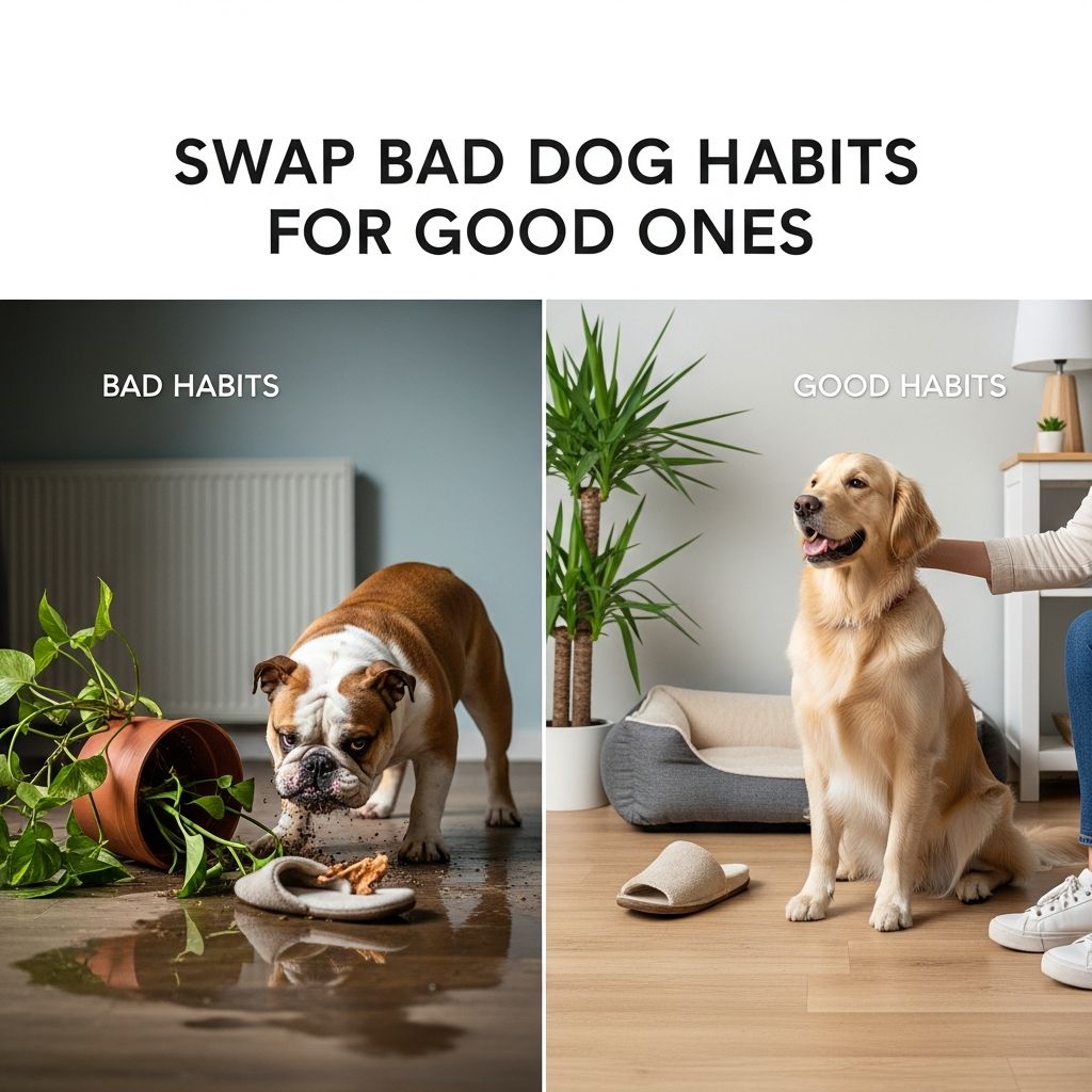 Swap Bad Dog Habits for Good Ones Discover effective strategies to replace your dog's unwanted behaviors with positive alternatives using proven reinforcement techniques.