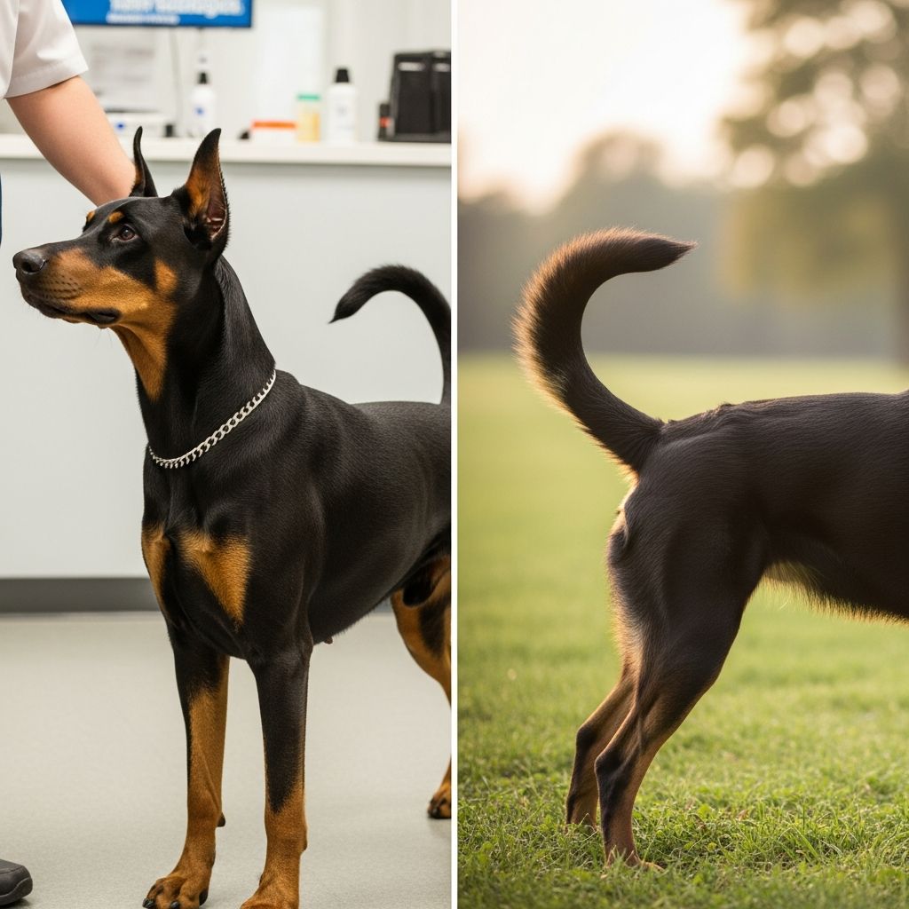 Explore the debate on dog tail docking: from historical roots to modern welfare concerns and legal status worldwide.