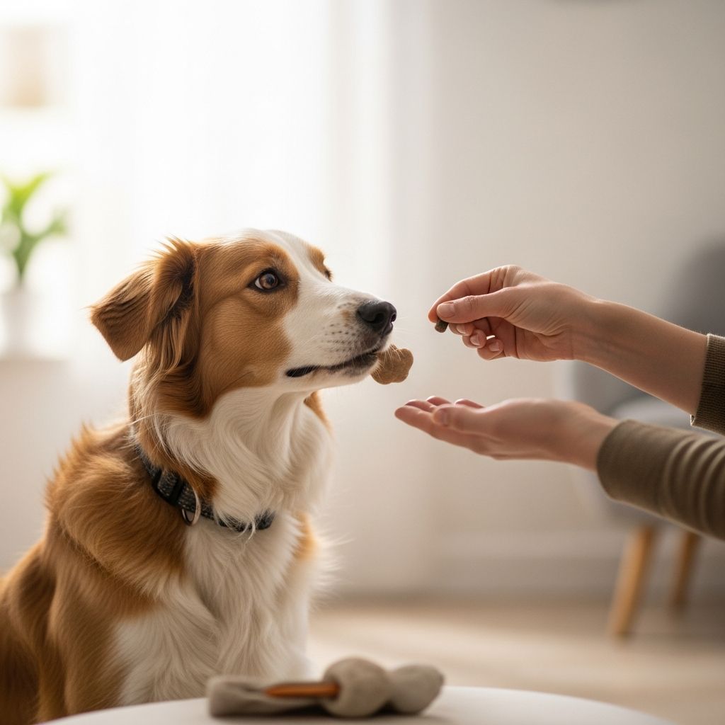 Master the art of teaching your dog to willingly exchange items using positive reinforcement techniques.