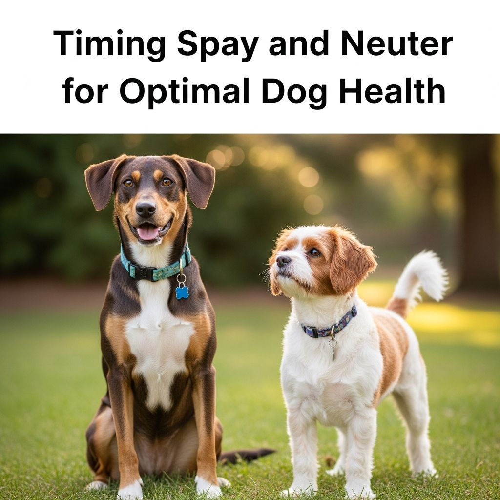 Timing Spay and Neuter for Optimal Dog Health Discover the best ages to spay or neuter your dog based on breed, size, and latest research for maximum health benefits and minimal risks.