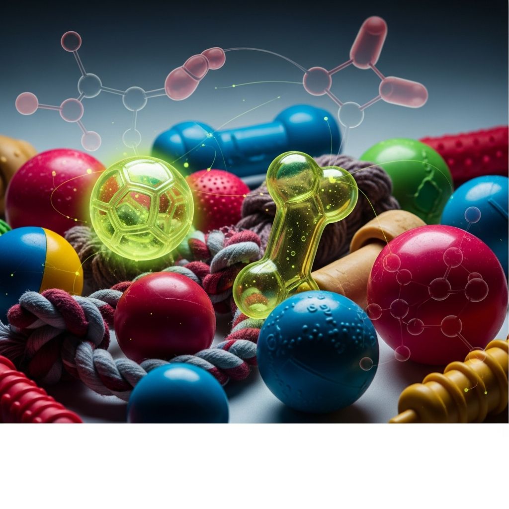Discover how common plastic dog toys release hormone-disrupting chemicals like BPA and phthalates, endangering your pet's health during play.