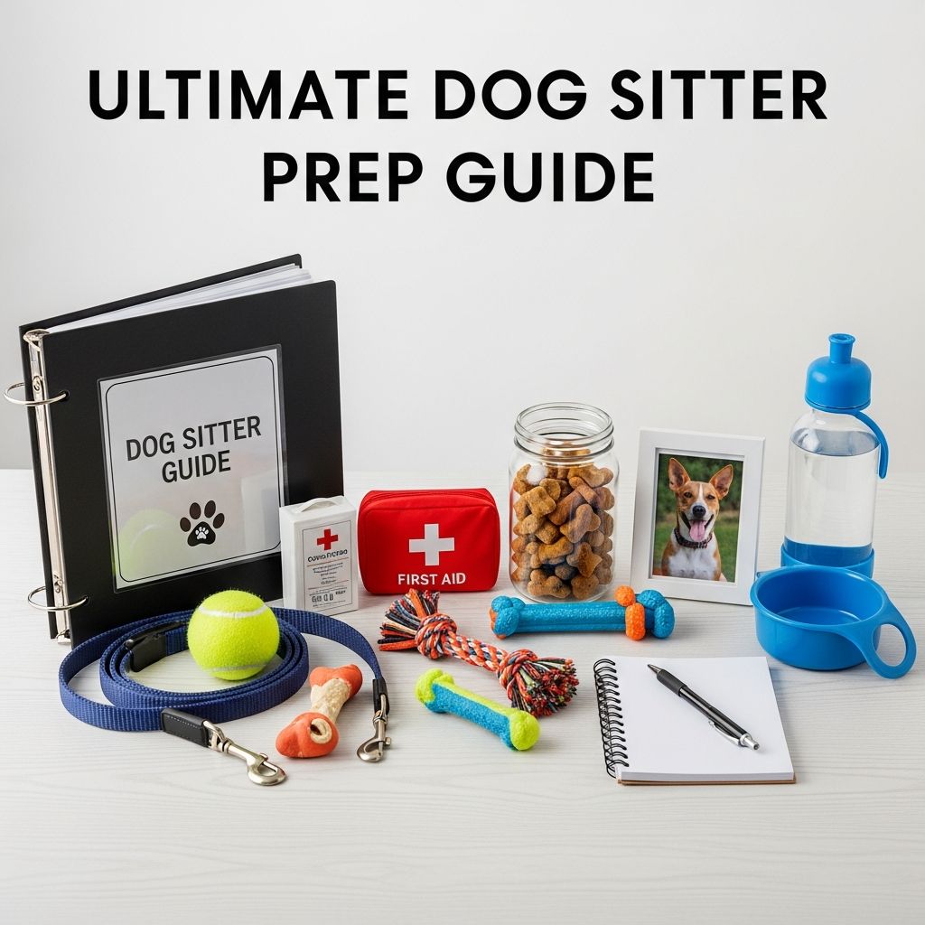 Essential steps to ensure your dog's safety, comfort, and routine while you're away with this comprehensive checklist.