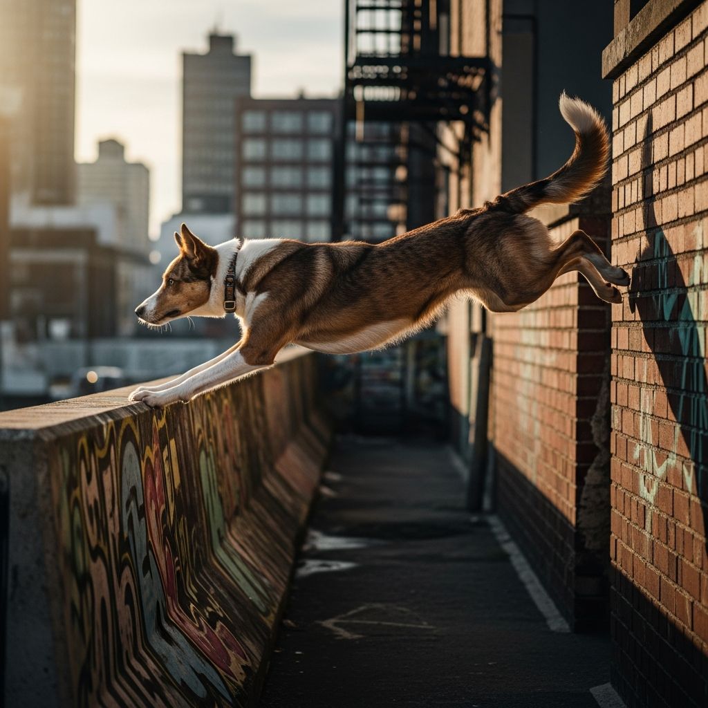 Urban Canine Parkour Transform city streets into thrilling obstacle courses for your dog with parkour training that builds agility, confidence, and unbreakable bonds.