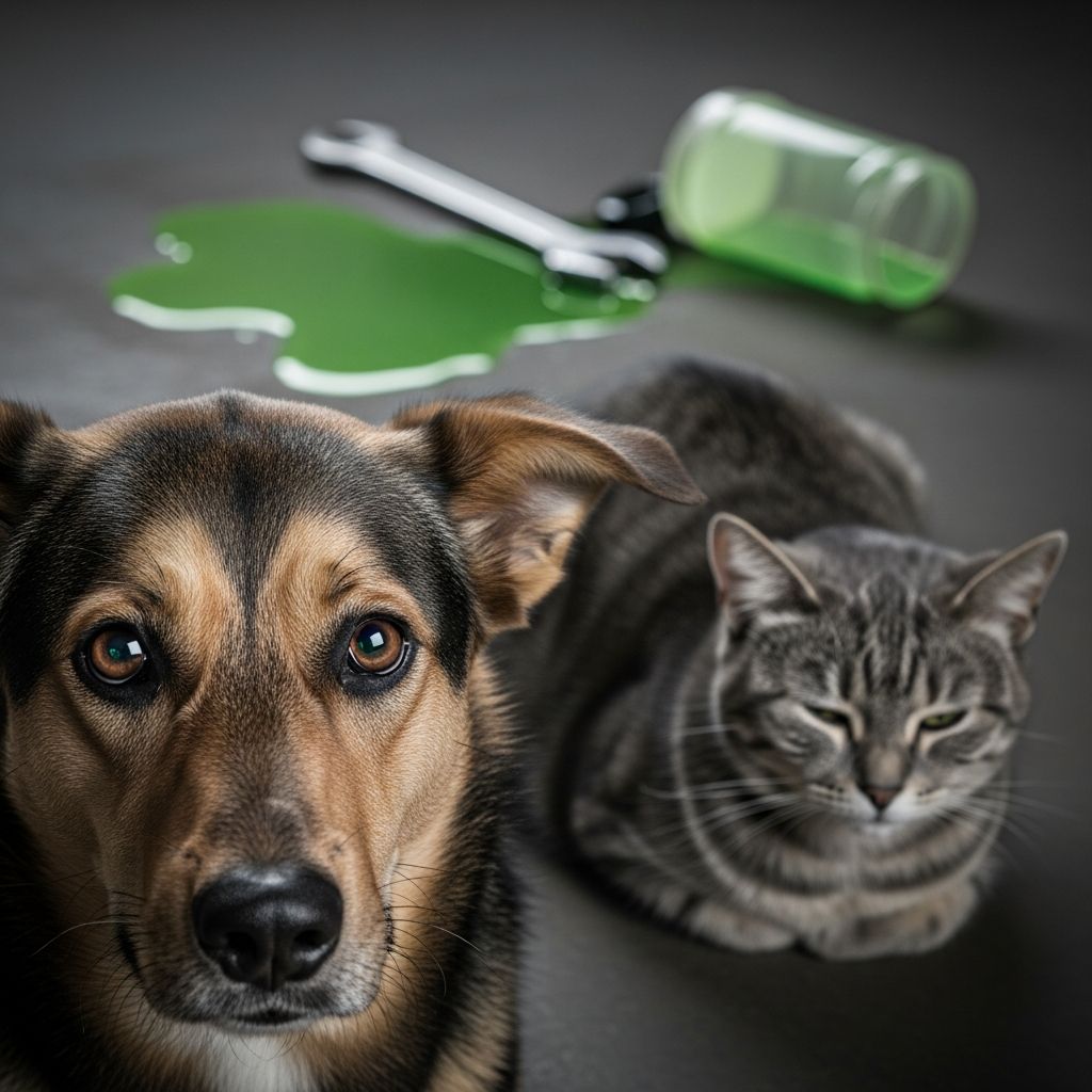 Discover why antifreeze is deadly to dogs and cats, recognize urgent symptoms, and learn life-saving prevention strategies for pet safety.