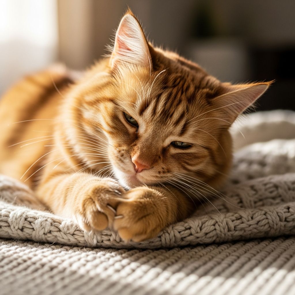 Discover the fascinating reasons behind your cat's kneading habit, from kitten instincts to adult comforts and territorial signals.