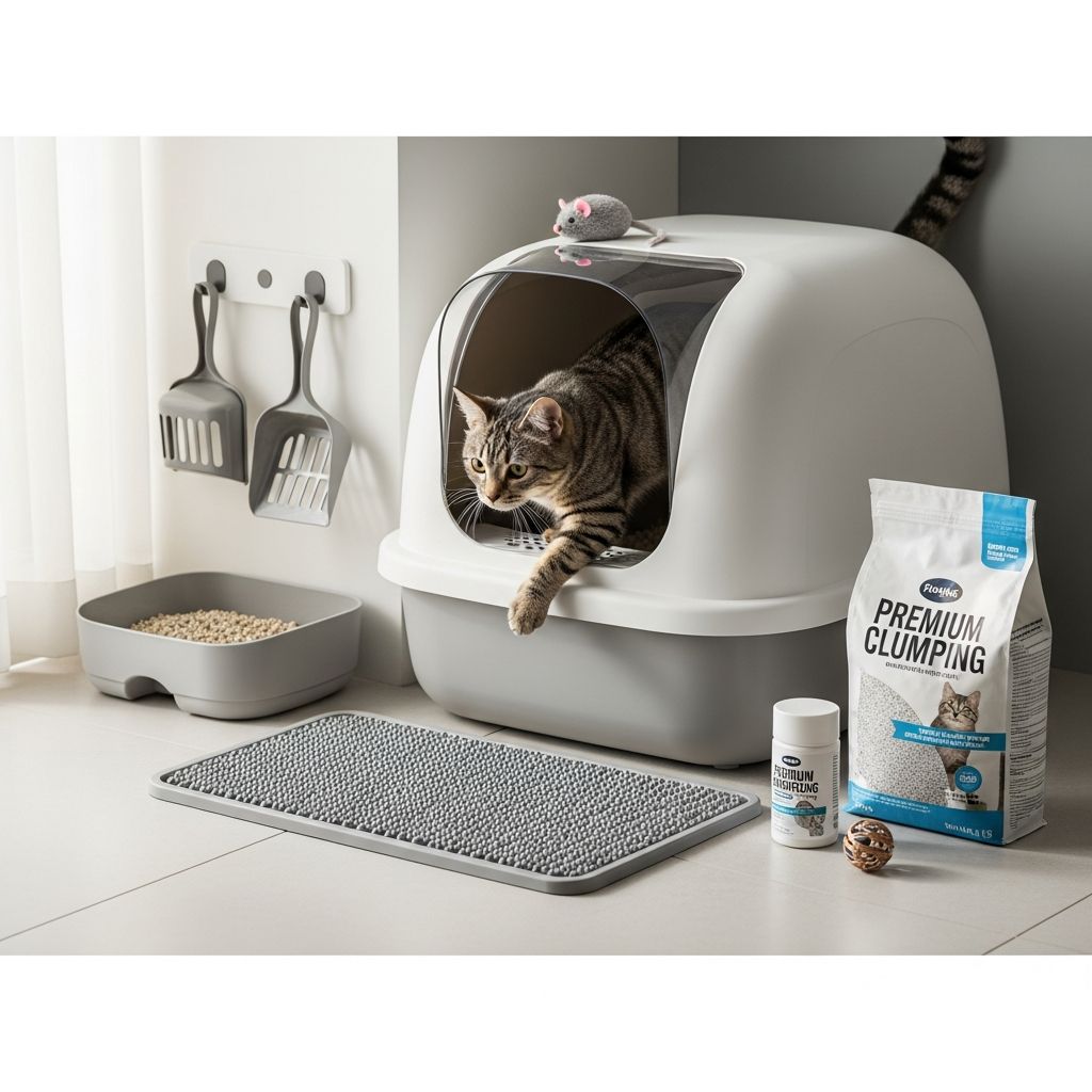 Cat Litter Box Essentials Discover the ideal number of litter boxes, optimal sizes, best placements, and maintenance tips to keep your cat happy and your home clean.