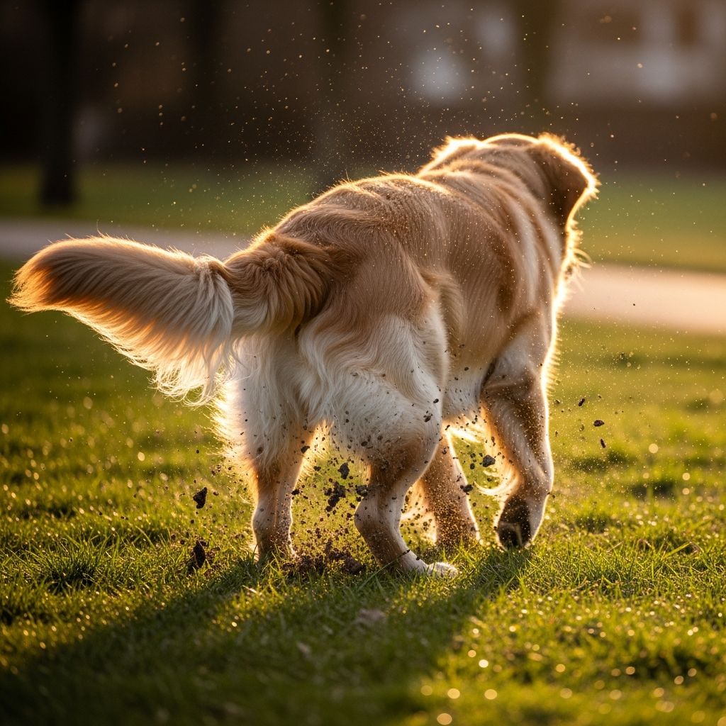 Dog Grass Kicking Explained Discover the instinctive reasons behind your dog's grass-kicking habit and how to manage it effectively for a happier pet.