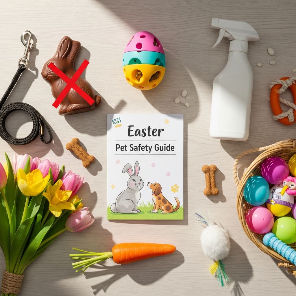 Protect your cats and dogs from common Easter dangers like toxic chocolate, lilies, and decorations with these essential safety tips.