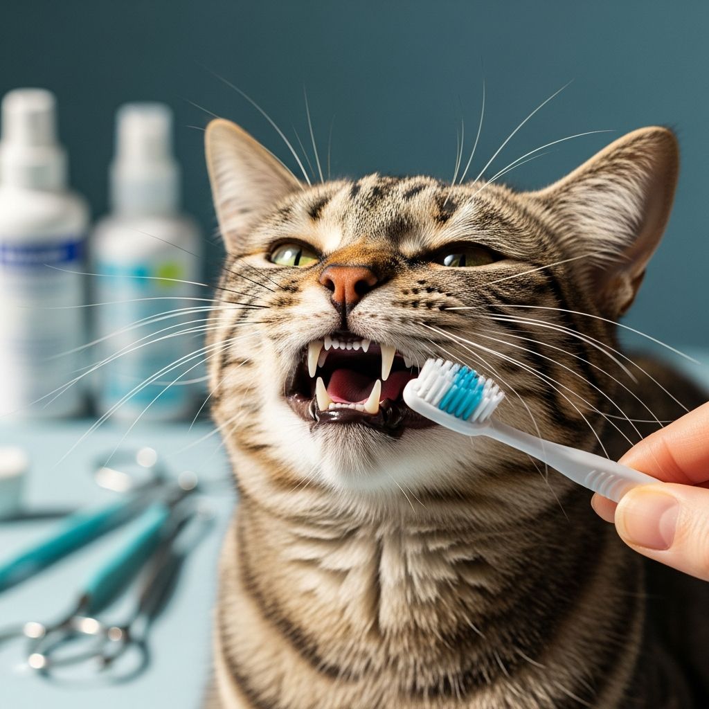 Master the fundamentals of maintaining your cat's dental health through effective at-home care techniques.
