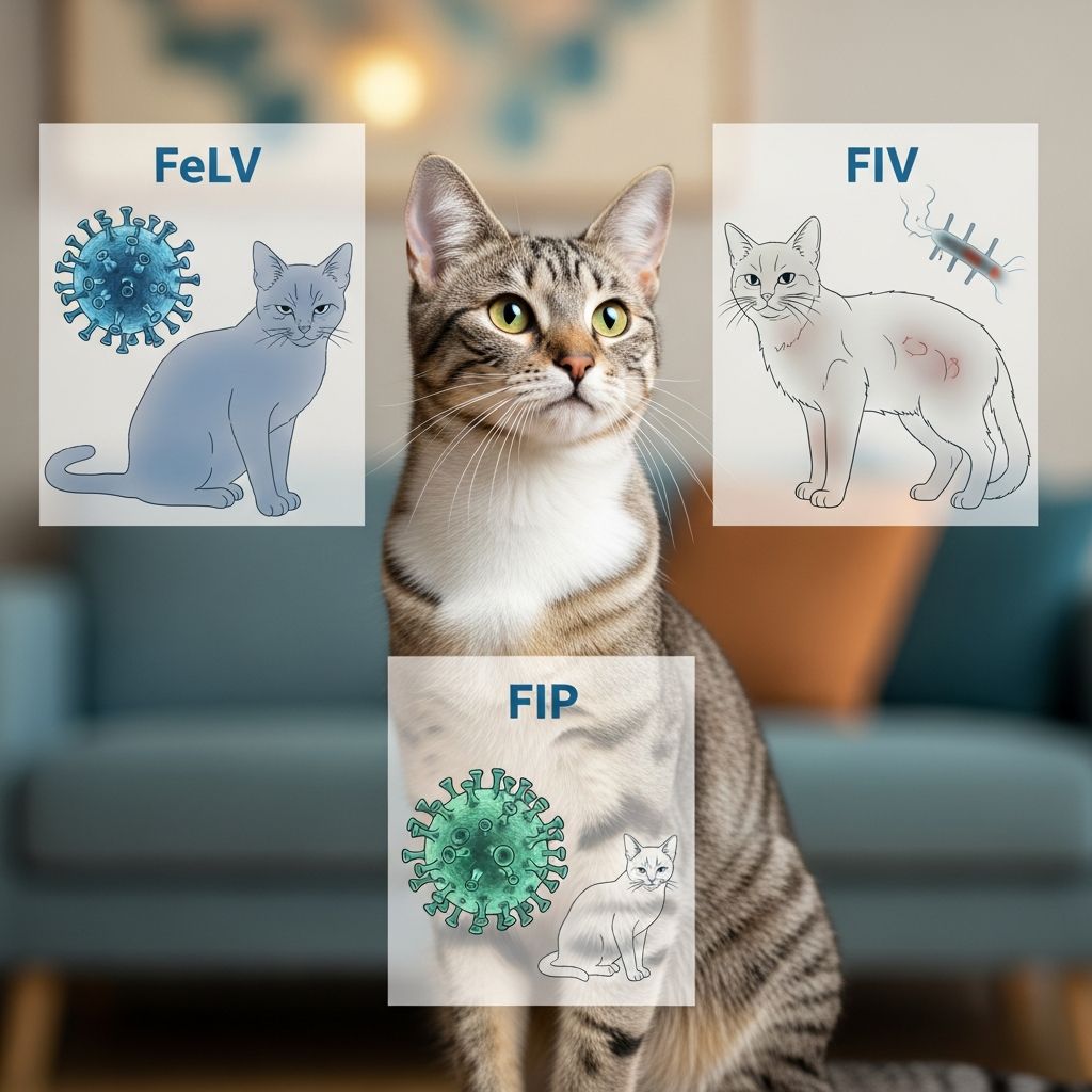 Feline Viral Infections: FeLV, FIV, and FIP Explained Understanding three serious feline viruses and management strategies for infected cats