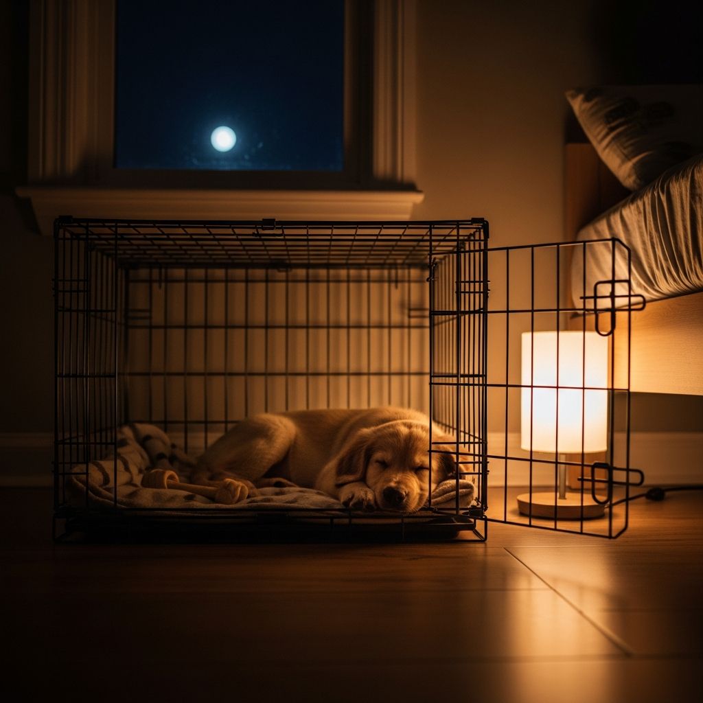 Master the art of helping your puppy sleep soundly through the night using effective crate training techniques for a peaceful home.
