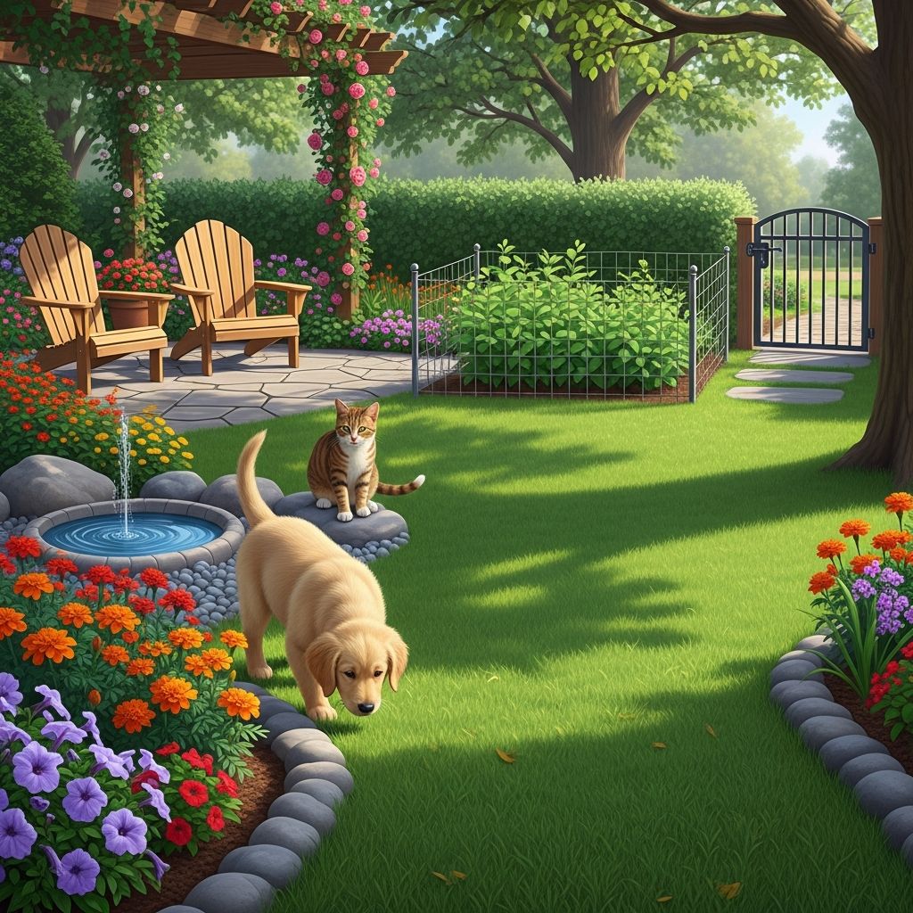 Create a beautiful, thriving garden where your pets can safely play and explore.
