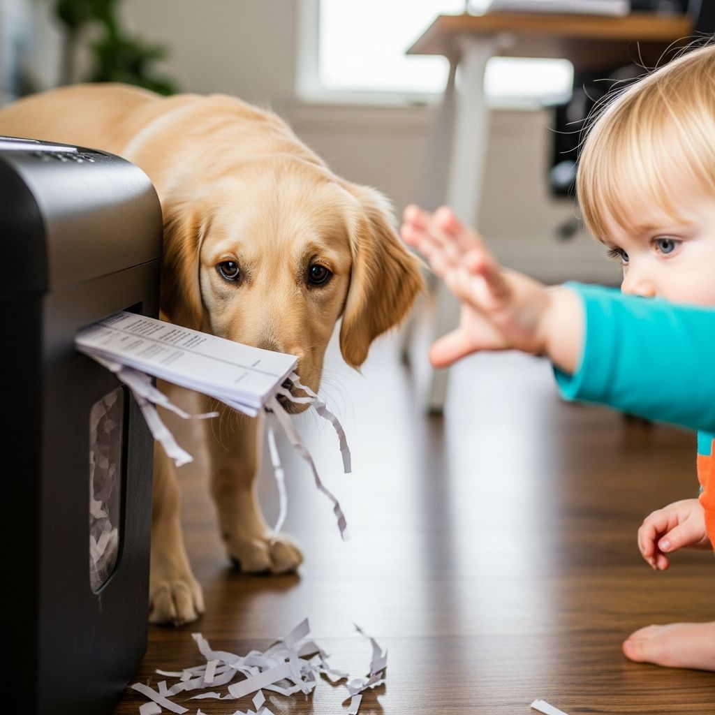 Discover critical risks of paper shredders to dogs, cats, children, and how to safeguard your household from devastating injuries.