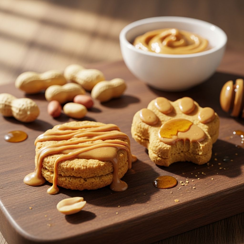 Peanut Butter Bliss Dog Treats Discover safe, simple homemade peanut butter treats that delight your dog while prioritizing health and nutrition.