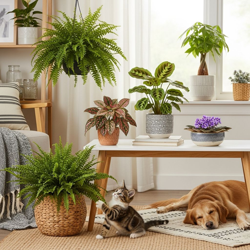 Discover non-toxic indoor plants that enhance your living space while keeping cats and dogs safe from harm.