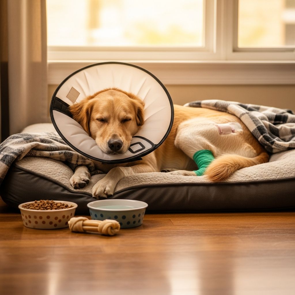 Post-Surgery Recovery Guide for Dogs Essential steps to ensure your dog's smooth healing after surgery, from rest to wound monitoring.