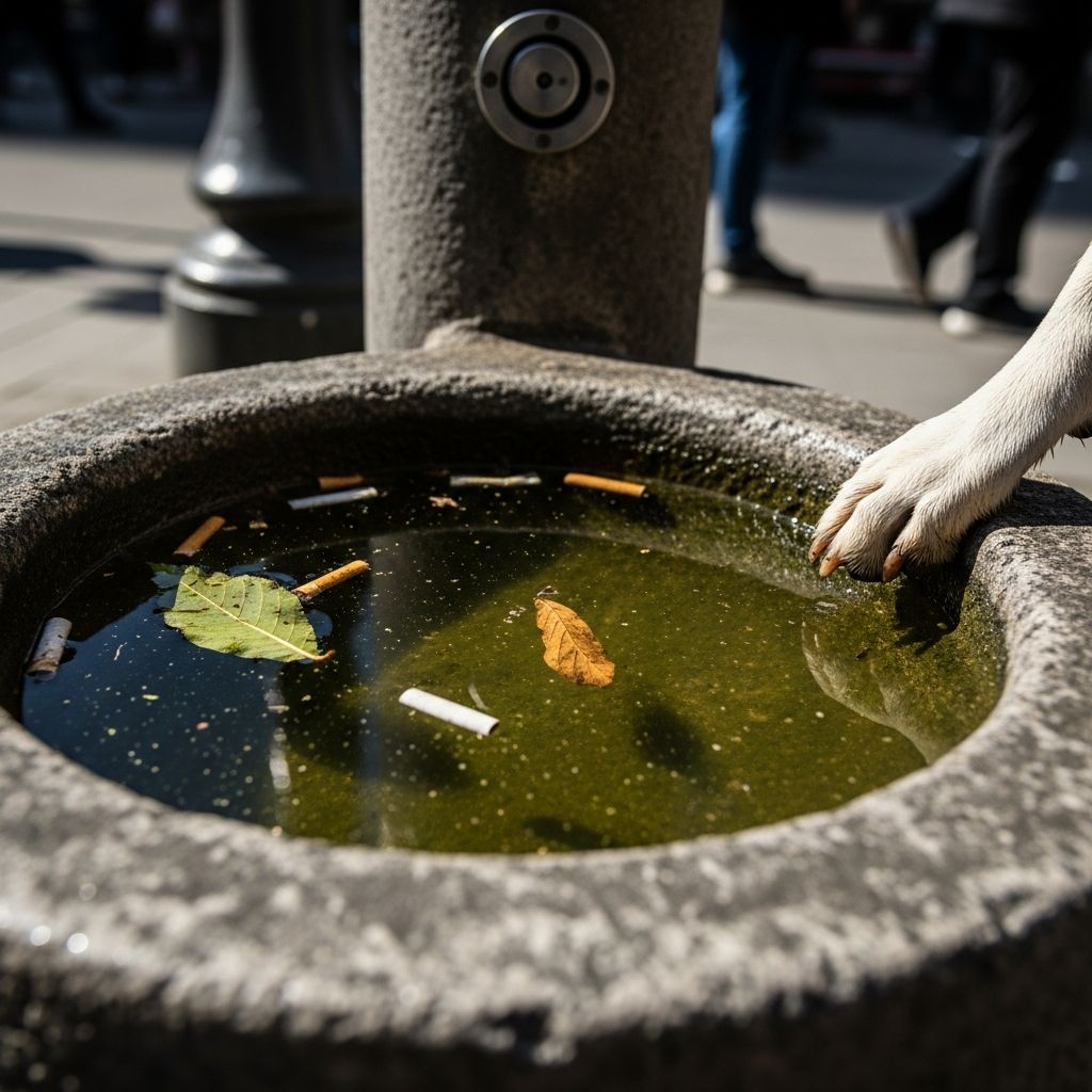 Discover why communal dog water bowls in parks and stores may harbor bacteria, parasites, and toxins that threaten your pet's well-being.