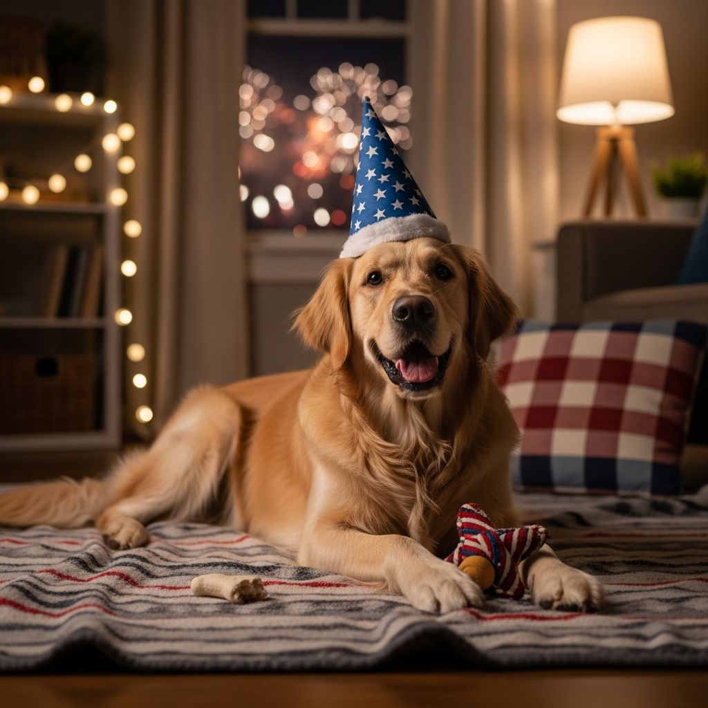 Safe 4th of July for Dogs Expert strategies to shield your dog from fireworks terror, toxic hazards, and holiday chaos for a worry-free Independence Day.